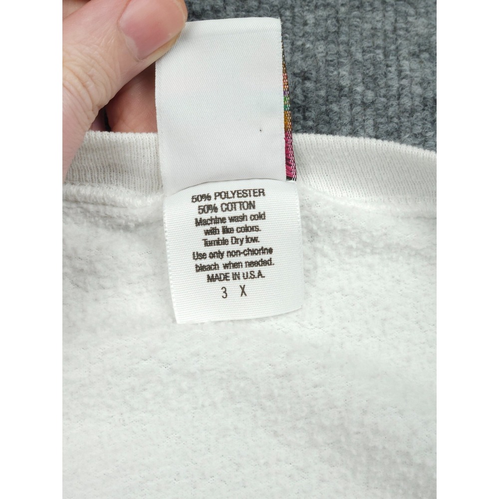 Vintage 90's Guisewite Cathy Comic Strip Christmas Crewneck Sweatshirt 3X White - Picture 8 of 13